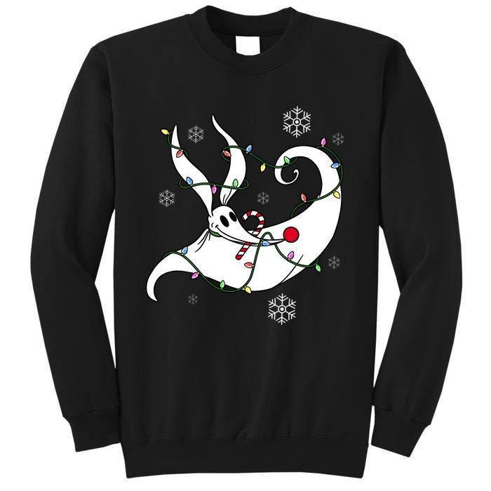 Nightmare Before Xmas Zero Christmas Lights Sweatshirt