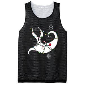 Nightmare Before Xmas Zero Christmas Lights Mesh Reversible Basketball Jersey Tank