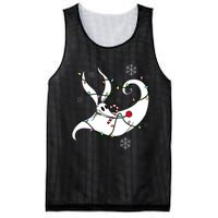 Nightmare Before Xmas Zero Christmas Lights Mesh Reversible Basketball Jersey Tank