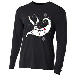 Nightmare Before Xmas Zero Christmas Lights Cooling Performance Long Sleeve Crew