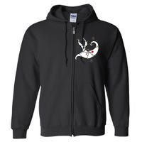 Nightmare Before Xmas Zero Christmas Lights Full Zip Hoodie