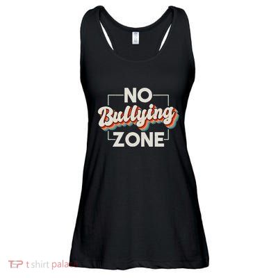 No Bullying Zone Stop Bullying And Anti Bullying Kindness Ladies Essential Flowy Tank