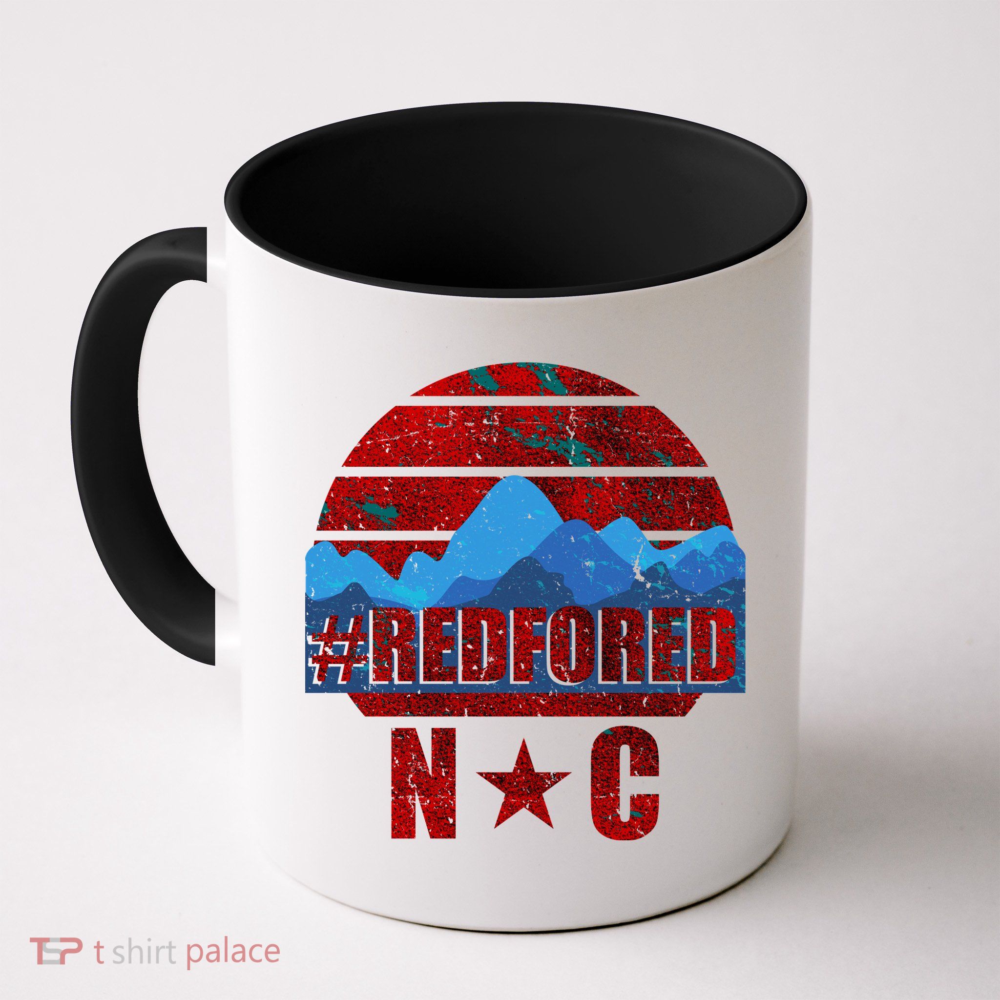 NC Red For Ed North Carolina Mountains Mug