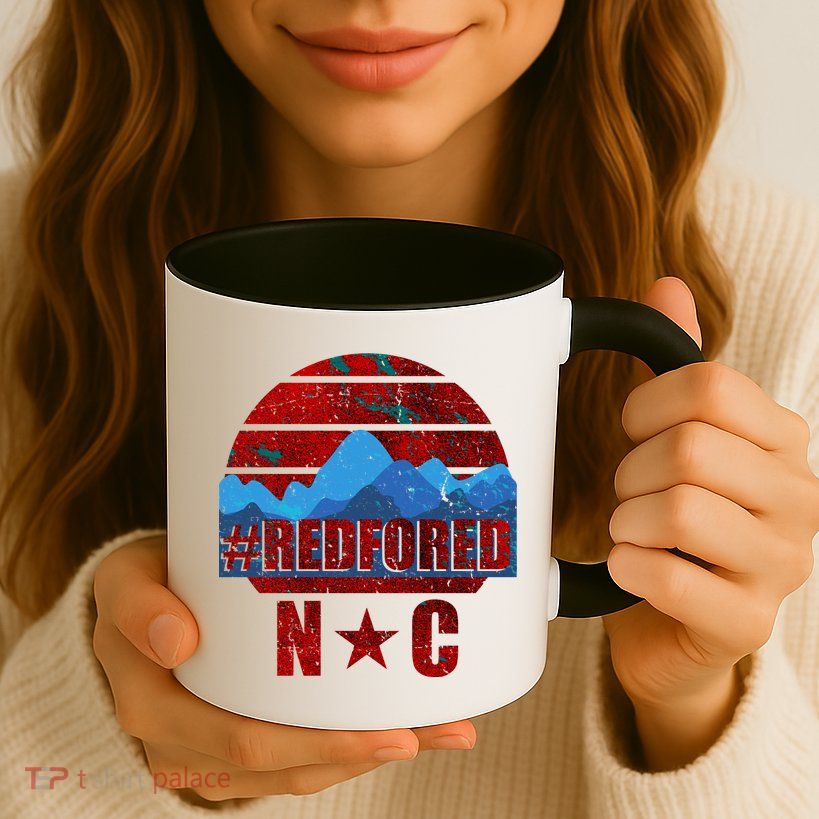 NC Red For Ed North Carolina Mountains Mug