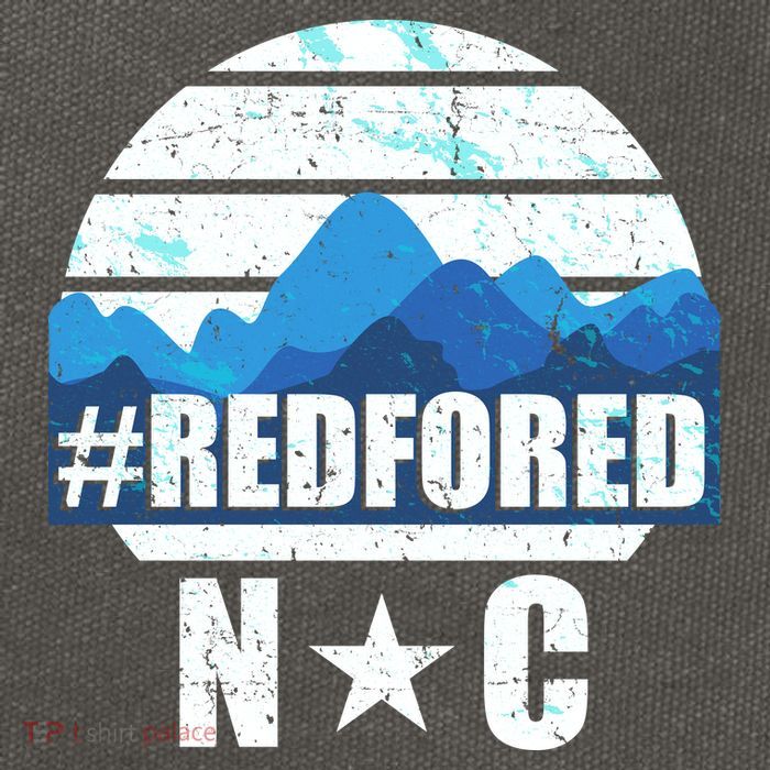 NC Red For Ed North Carolina Mountains Cotton Canvas Backpack