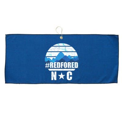 NC Red For Ed North Carolina Mountains Large Microfiber Waffle Golf Towel