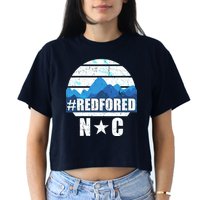 NC Red For Ed North Carolina Mountains Crop Top