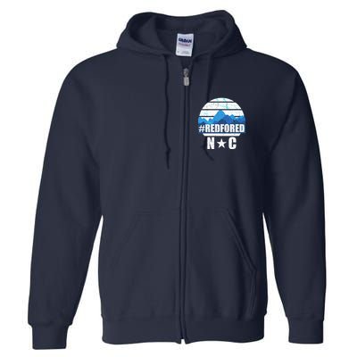 NC Red For Ed North Carolina Mountains Full Zip Hoodie