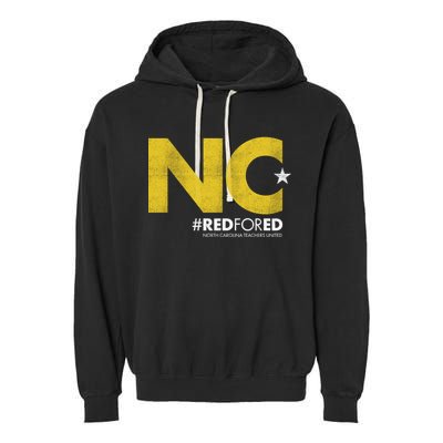 NC Star Red For Ed North Carolina Garment-Dyed Fleece Hoodie