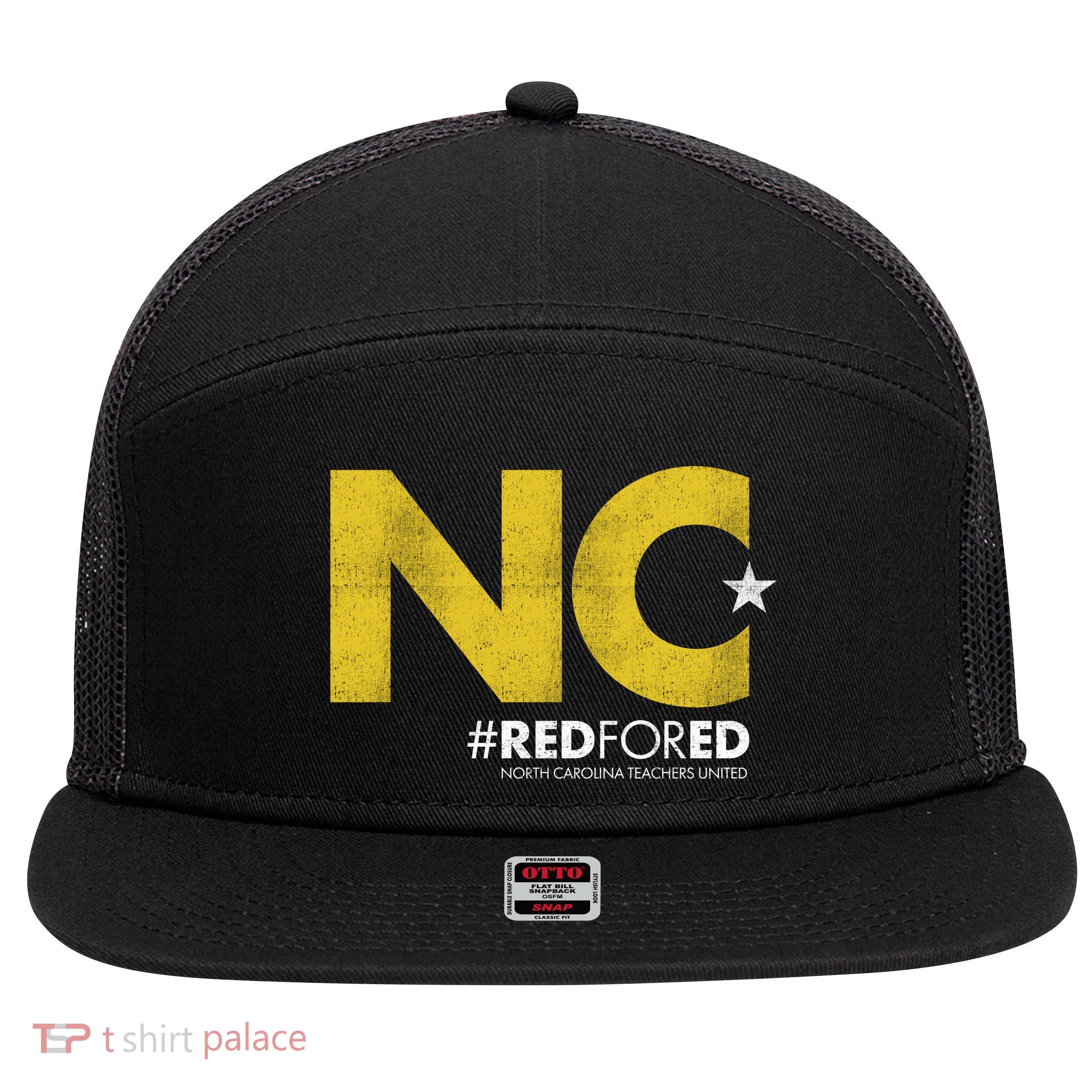 NC Star Red For Ed North Carolina 7 Panel Mesh Trucker Snapback Hat