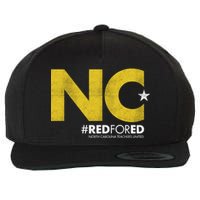 NC Star Red For Ed North Carolina Wool Snapback Cap