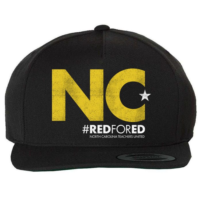 NC Star Red For Ed North Carolina Wool Snapback Cap