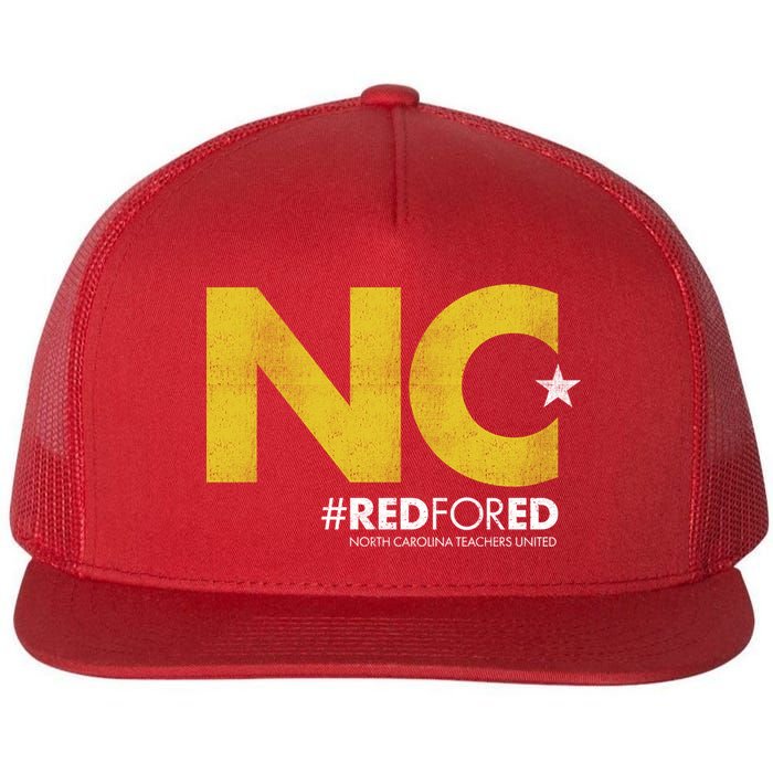 NC Star Red For Ed North Carolina Flat Bill Trucker Hat