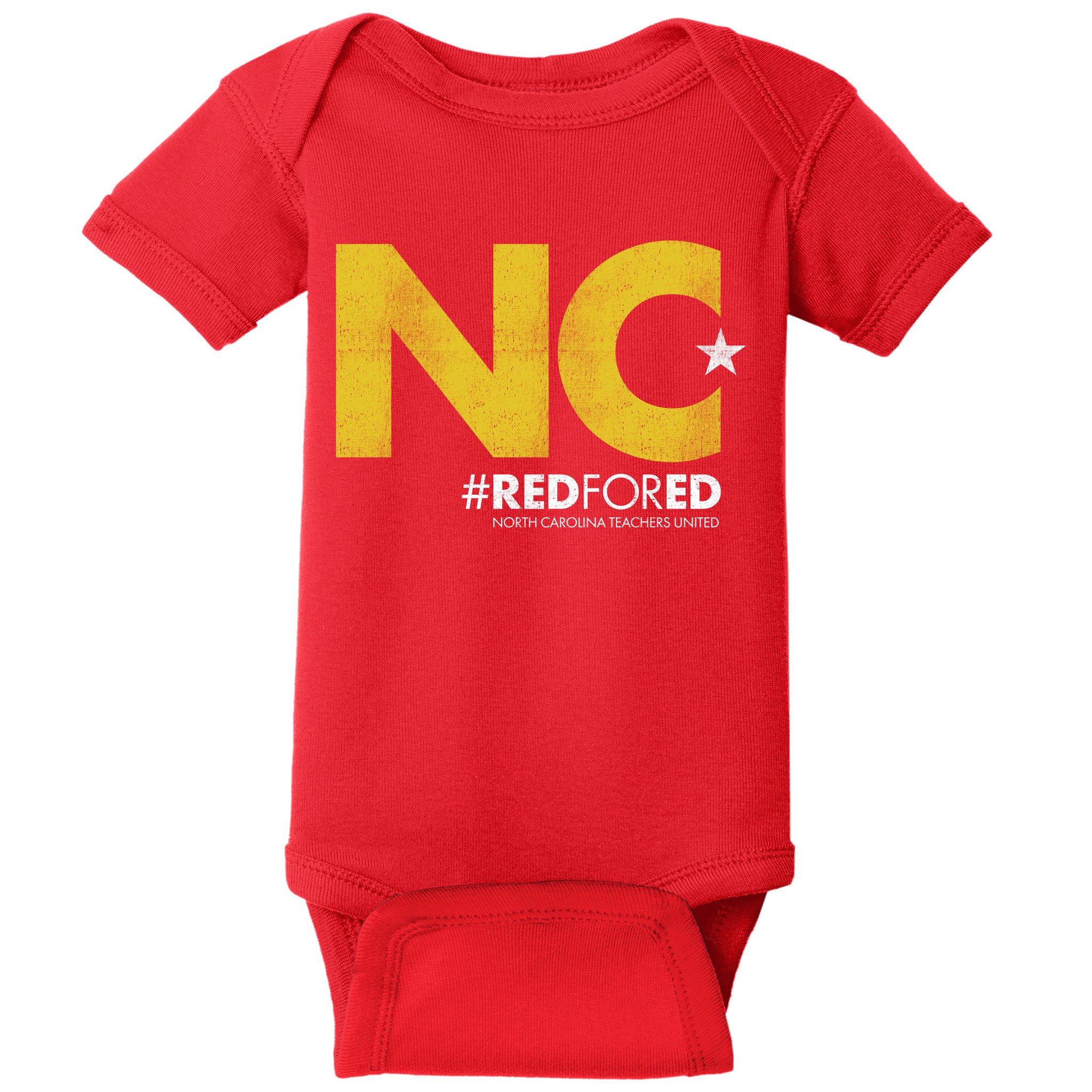 NC Star Red For Ed North Carolina Baby Bodysuit
