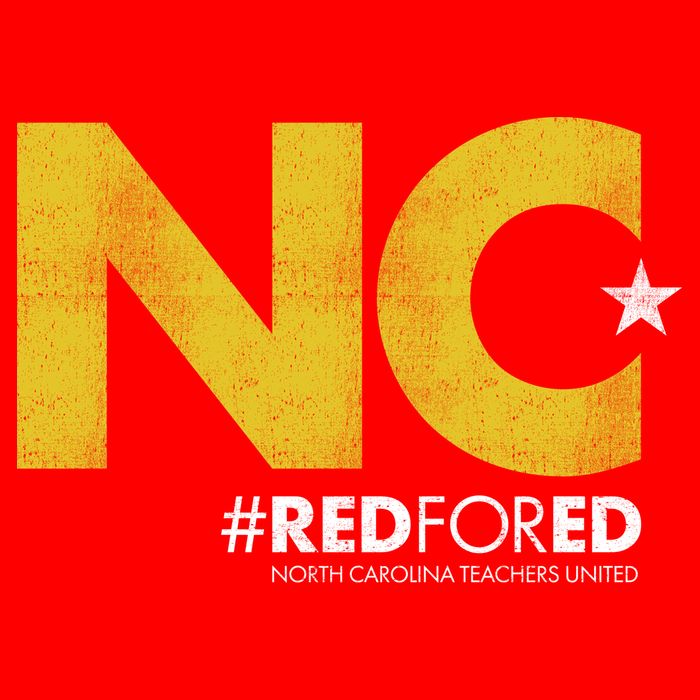 NC Star Red For Ed North Carolina Women's V-Neck T-Shirt