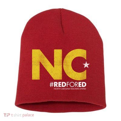 NC Star Red For Ed North Carolina Short Acrylic Beanie