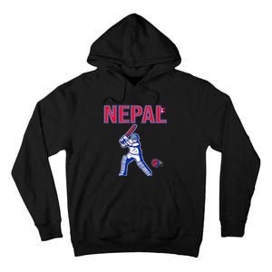 Nepal Cricket 2024 Nepal Flag Cricket Tall Hoodie