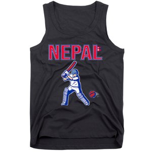 Nepal Cricket 2024 Nepal Flag Cricket Tank Top