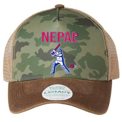 Nepal Cricket 2024 Nepal Flag Cricket Legacy Tie Dye Trucker Hat
