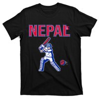 Nepal Cricket 2024 Nepal Flag Cricket T-Shirt