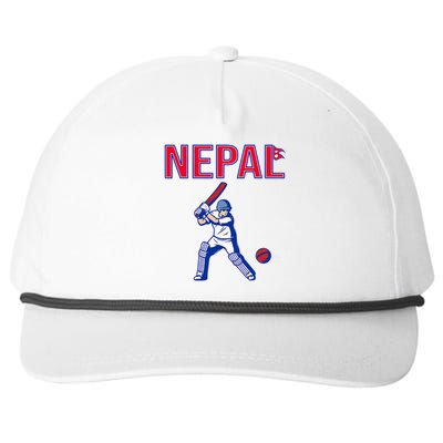 Nepal Cricket 2024 Nepal Flag Cricket Snapback Five-Panel Rope Hat