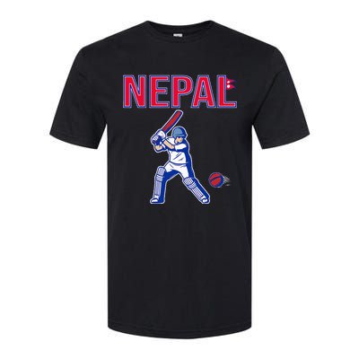 Nepal Cricket 2024 Nepal Flag Cricket Softstyle CVC T-Shirt