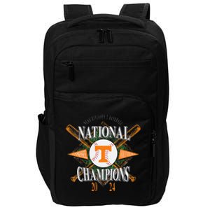 National Champs 2024 Baseball Cws Black Impact Tech Backpack