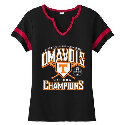 National Champs 2024 Baseball Omavols Ladies Halftime Notch Neck Tee