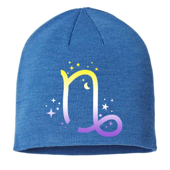 Nonbinary Capricorn Astrology Zodiac Sign Lgbtq Nb Enby Gift Sustainable Beanie