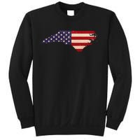 North Carolina American Flag Vintage Sweatshirt