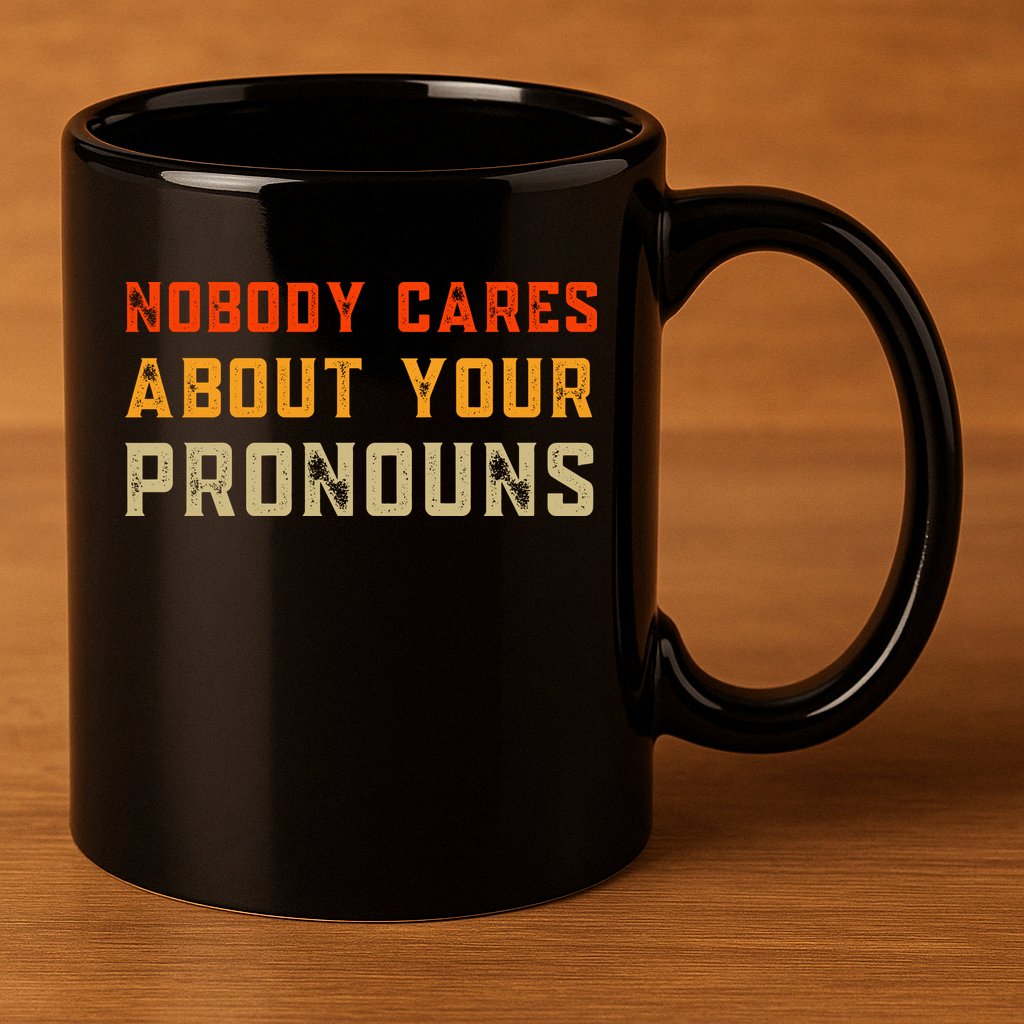 Nobody Cares About Your Pronouns 11oz C Handle Ceramic Mug