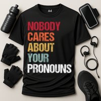 Nobody Cares About Your Pronouns Cooling Performance Crew T-Shirt