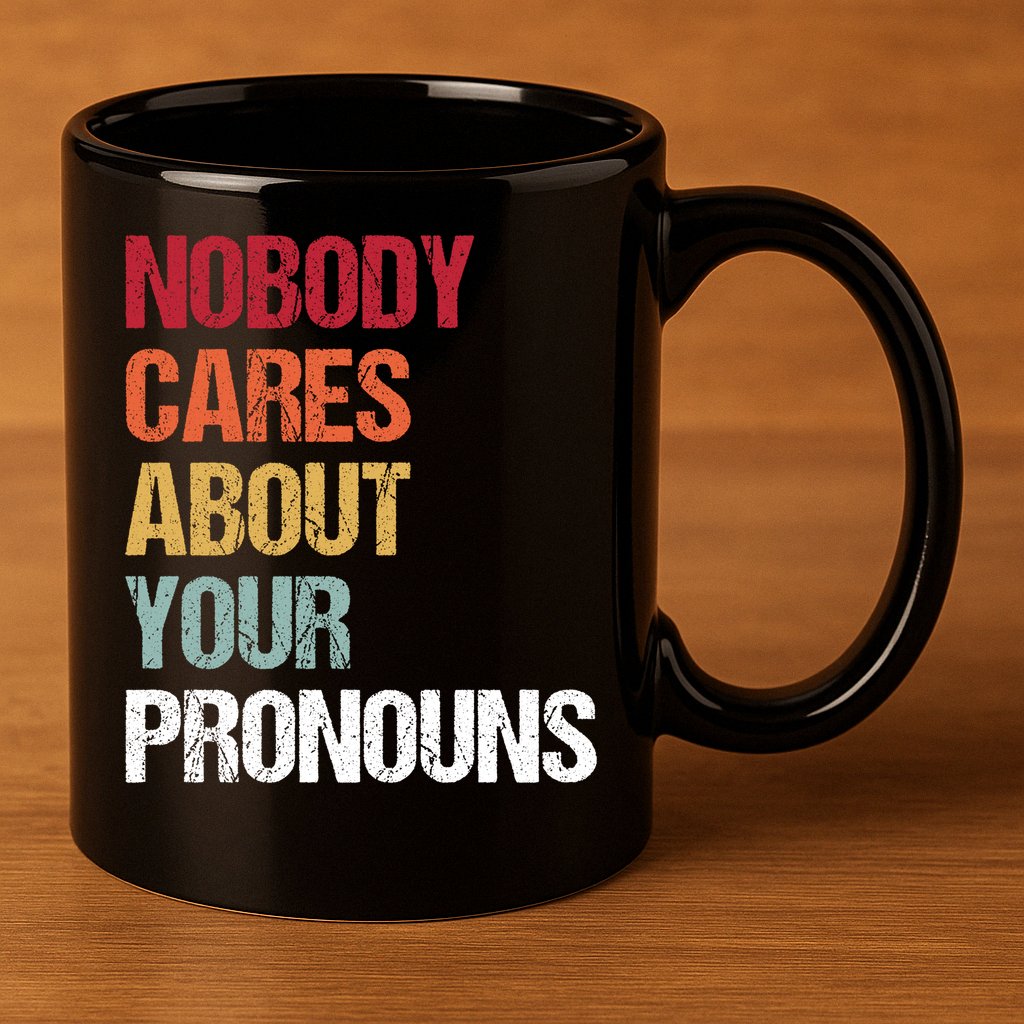 Nobody Cares About Your Pronouns 11oz C Handle Ceramic Mug