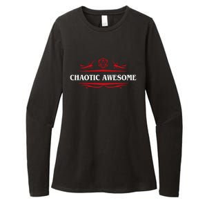 Nerdy Chaotic Awesome Alignt Polyhedral Gift Womens CVC Long Sleeve Shirt