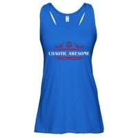 Nerdy Chaotic Awesome Alignt Polyhedral Gift Ladies Essential Flowy Tank