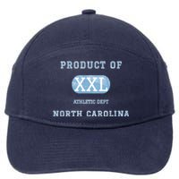 North Carolina Athletic Dept 7-Panel Snapback Hat