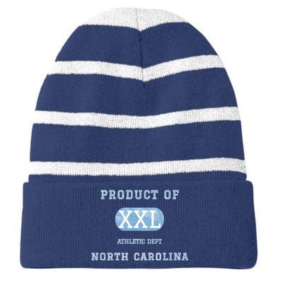 North Carolina Athletic Dept Striped Beanie with Solid Band