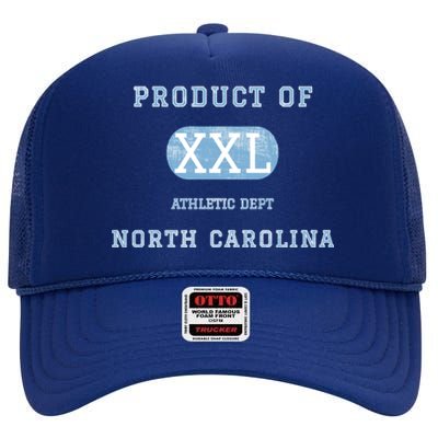 North Carolina Athletic Dept High Crown Mesh Back Trucker Hat