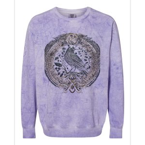 Norse Culture And Norsemen OdinS Raven Northman Valhalla Norse Mythology Colorblast Crewneck Sweatshirt