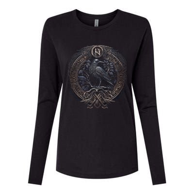 Norse Culture And Norsemen OdinS Raven Northman Valhalla Norse Mythology Womens Cotton Relaxed Long Sleeve T-Shirt