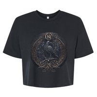 Norse Culture And Norsemen OdinS Raven Northman Valhalla Norse Mythology Bella+Canvas Jersey Crop Tee