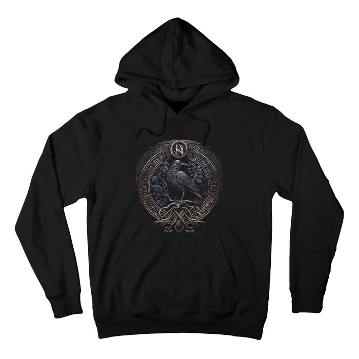 Norse Culture And Norsemen OdinS Raven Northman Valhalla Norse Mythology Hoodie