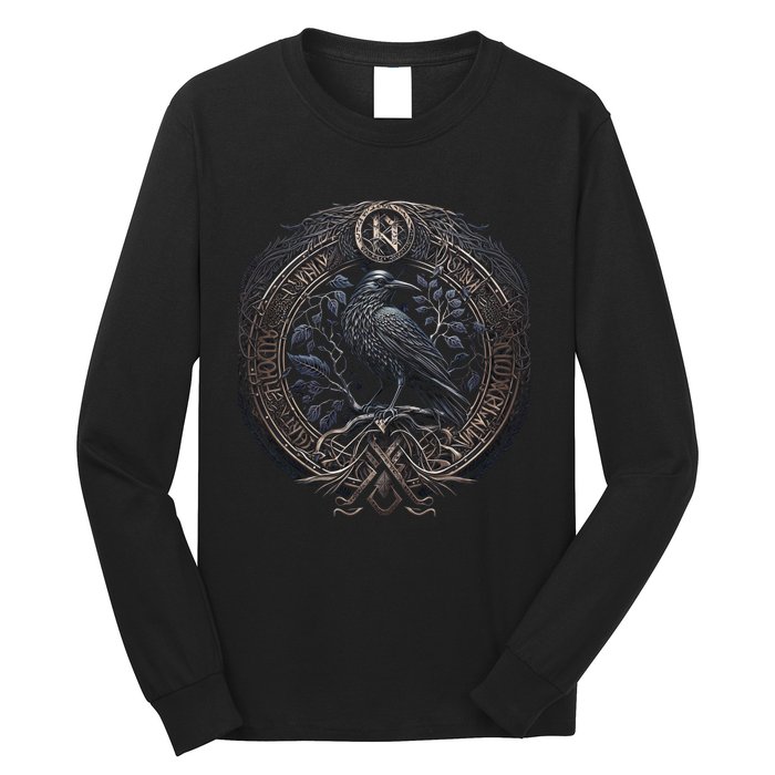 Norse Culture And Norsemen OdinS Raven Northman Valhalla Norse Mythology Long Sleeve Shirt