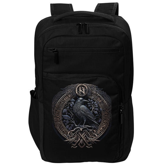 Norse Culture And Norsemen OdinS Raven Northman Valhalla Norse Mythology Impact Tech Backpack