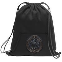 Norse Culture And Norsemen OdinS Raven Northman Valhalla Norse Mythology Sweatshirt Cinch Pack Bag