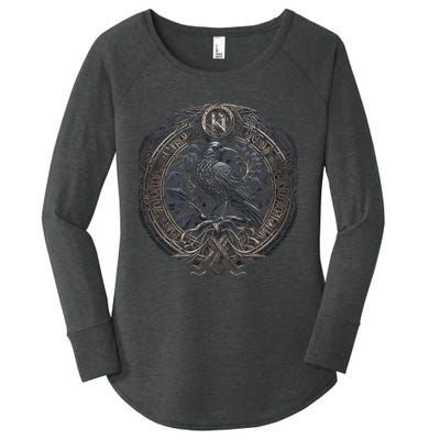 Norse Culture And Norsemen OdinS Raven Northman Valhalla Norse Mythology Women's Perfect Tri Tunic Long Sleeve Shirt