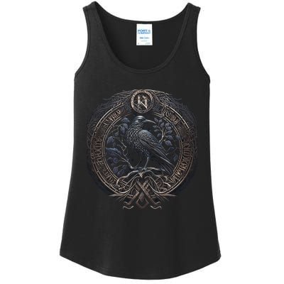 Norse Culture And Norsemen OdinS Raven Northman Valhalla Norse Mythology Ladies Essential Tank