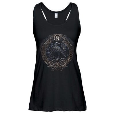 Norse Culture And Norsemen OdinS Raven Northman Valhalla Norse Mythology Ladies Essential Flowy Tank