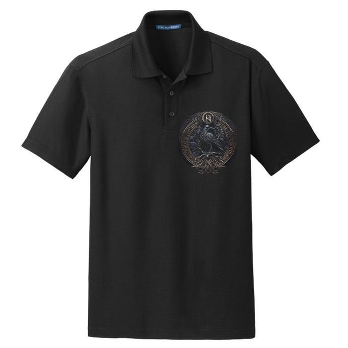 Norse Culture And Norsemen OdinS Raven Northman Valhalla Norse Mythology Dry Zone Grid Polo