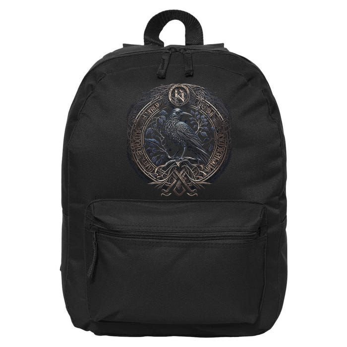 Norse Culture And Norsemen OdinS Raven Northman Valhalla Norse Mythology 16 in Basic Backpack